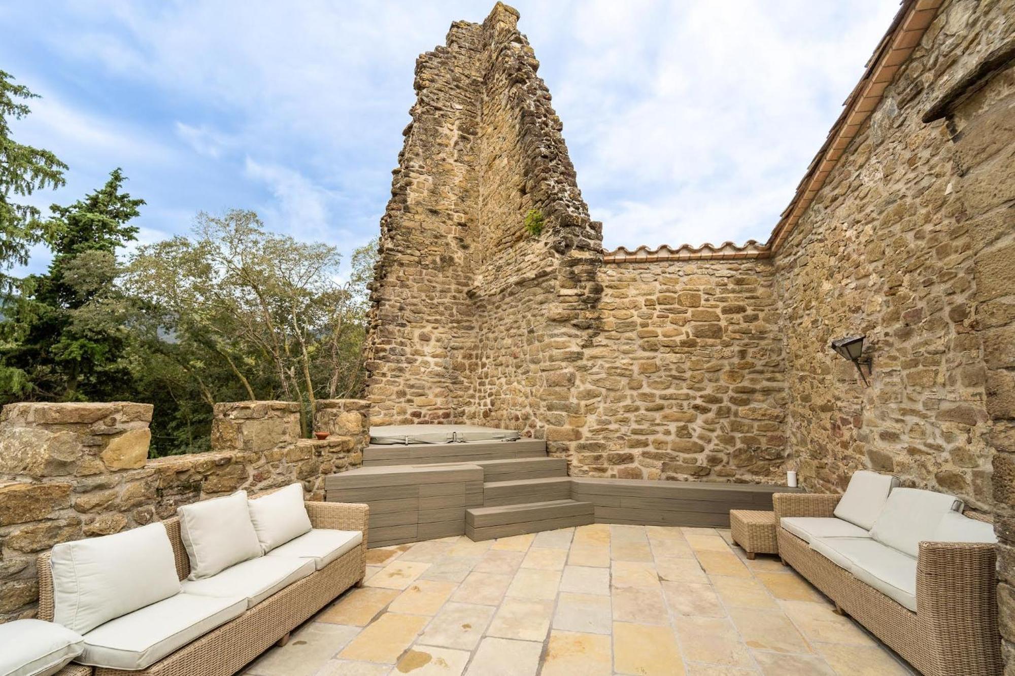 Castell In Girona Villa Sant Miquel de Campmajor Eksteriør billede