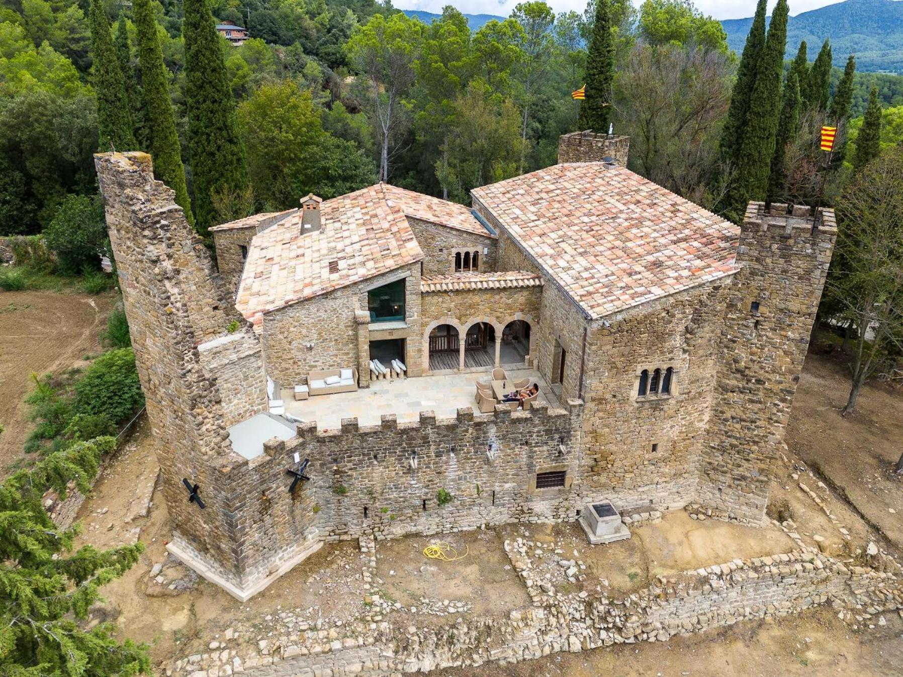 Castell In Girona Villa Sant Miquel de Campmajor Eksteriør billede